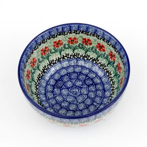 Miska ceramiczna 986 <br> 1916X Czerwone kwiatuszki